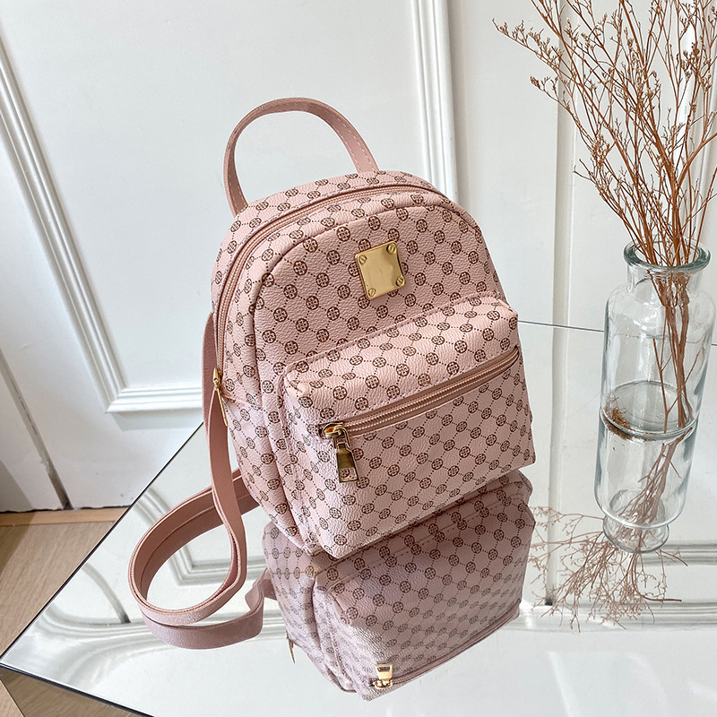 Free Shipping New Designer Vintage backpack cute polka dots printing casual daily outdoor hot mini handbag