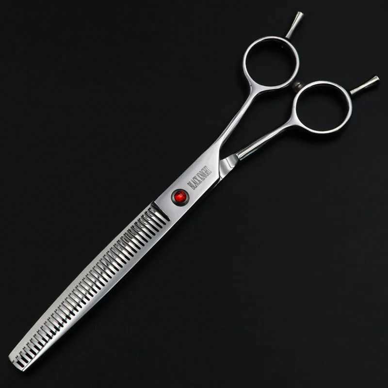 Black Knight 7 inch Professional Pet Hair Scissors Hairdressing Barber Dog Grooming Thinning Shears W250716