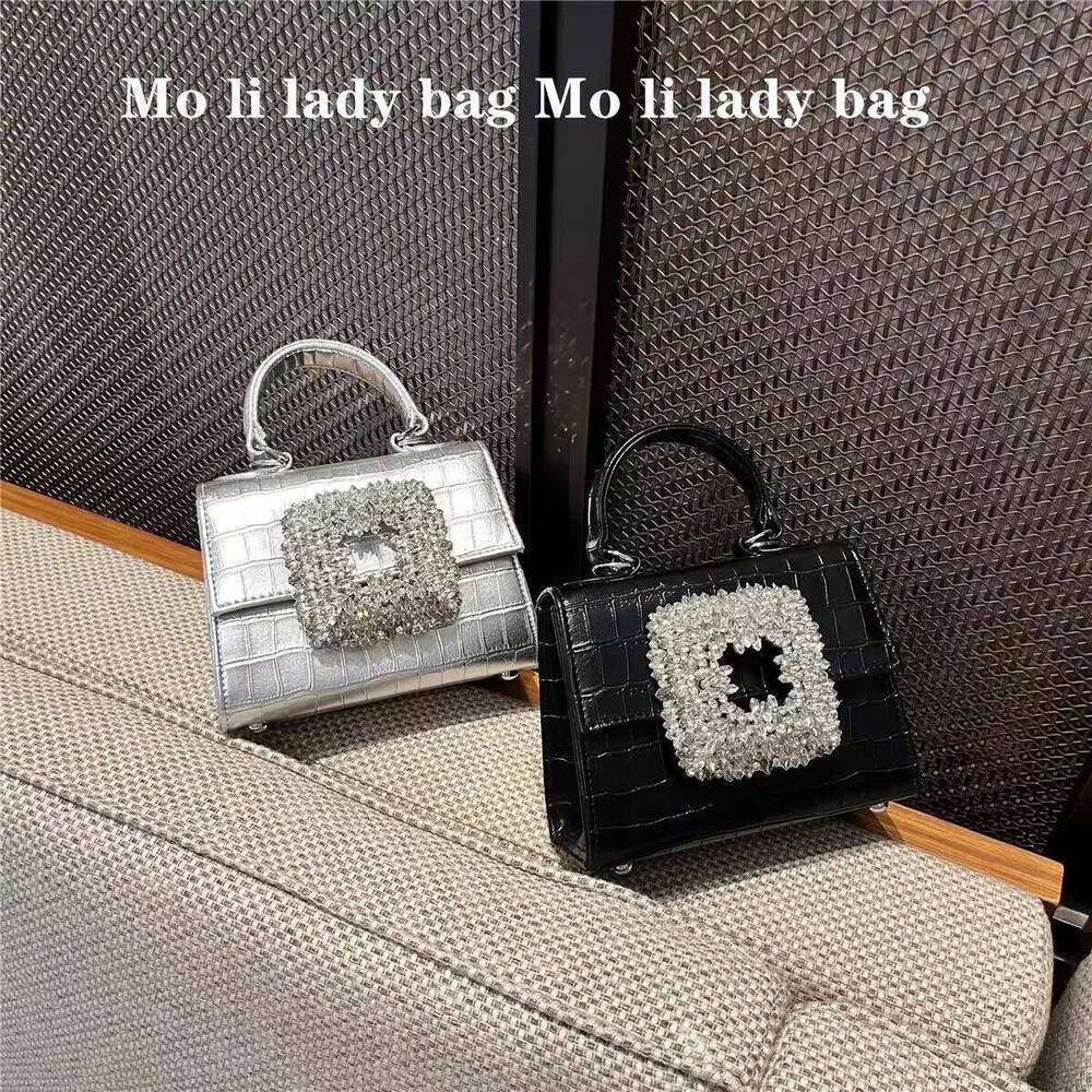 Fashion Striped Square Women's Handbag Glitter Shiny Dias Evening Wedding Party Clutch Purse Female Messenger Bag