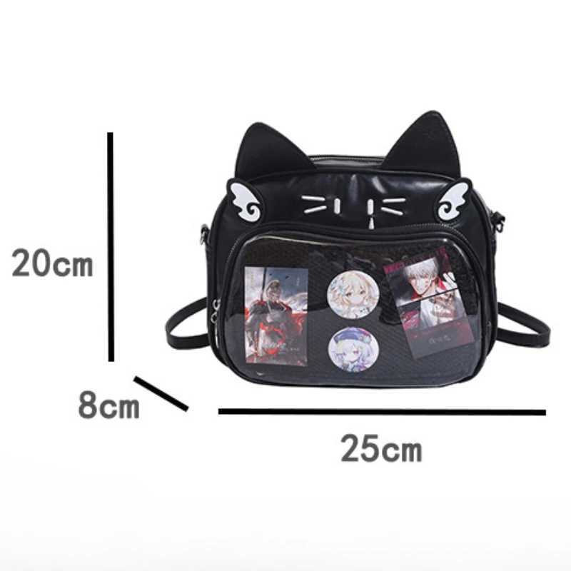 Y2K Japanese Ita Bag 2025 New Ita Backpacks Cute Girls Transparent Shoulder Crossbody Bags JK School Bags