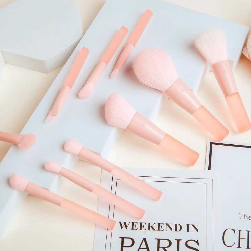 10 Color Mini Makeup Brush Travel Portable Makeup Tool - Palm Brush Professional Makeup Tool Set XJ2500716