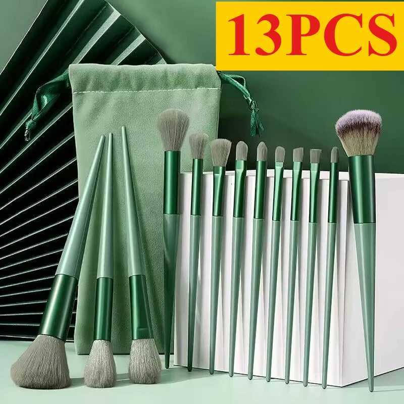 1/13PCS Soft Fluffy Makeup Brushes Set for Cosmetics Foundation Blush Powder Eyeshadow Kabuki Blending Makeup Brush Beauty Tool XJ2500716
