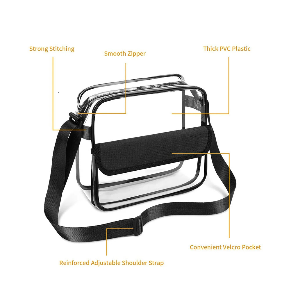 Summer Clear Bags Womens Transparent PVC Jelly Handbag Travel Beach Female Shopping Shoulder Bag Waterproof Crossbody Bag Purse 250714