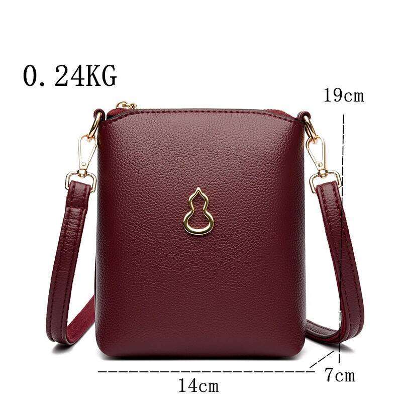Leather Mobile Phone Bag Genuine Handbag Women Fashion Shoulder Crossbody Bags Designer Ladies Messenger Purse Bags