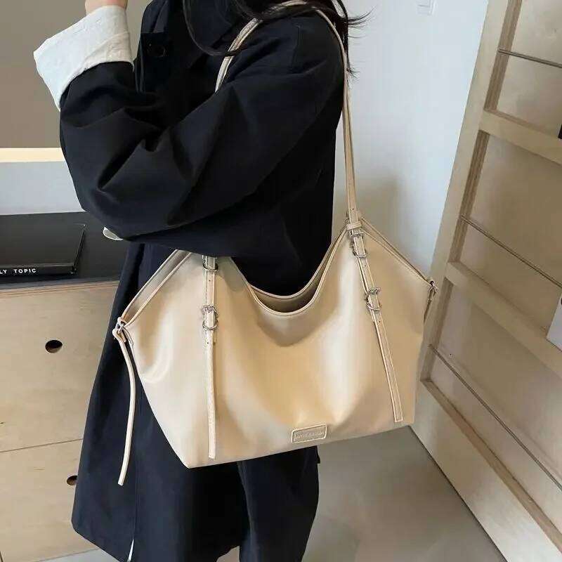 New2025 Retro Fashion Tote Niche All-In-One Large Capacity Commuter Shoulder Senior Leisure Bag Women's Handbag High Quality