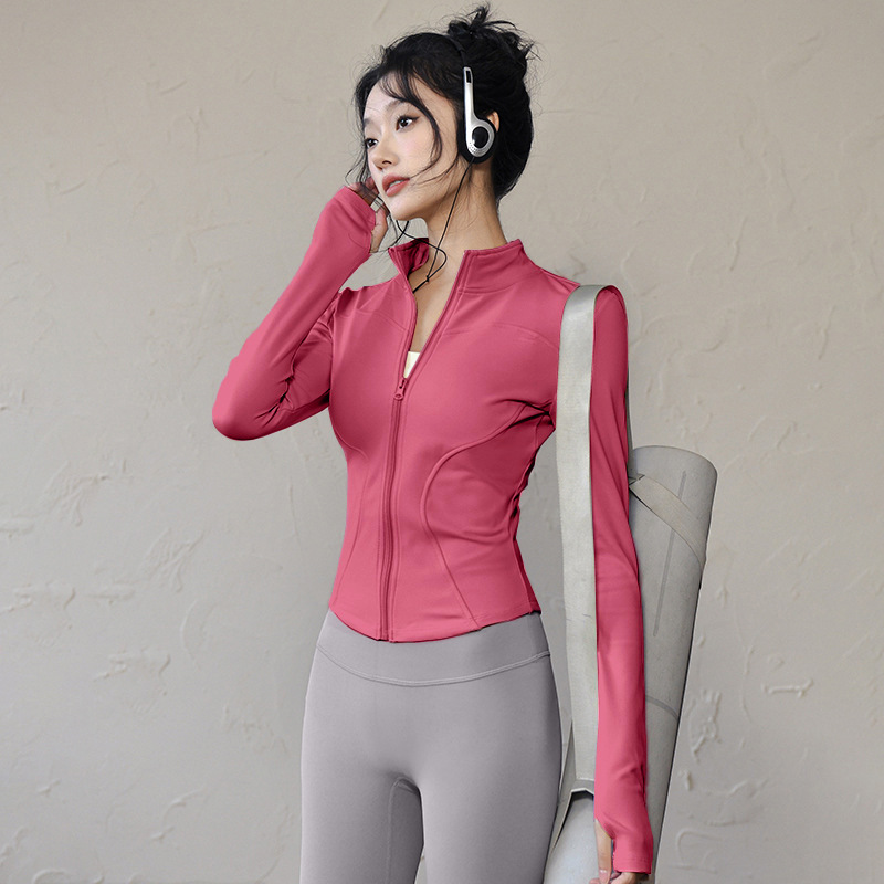 Women's Yoga Gold Zipper Set and Long Sleeve Jacket Shorts Pants Sports Shaping Tight Fitness Yoga pants sportswear sports pants