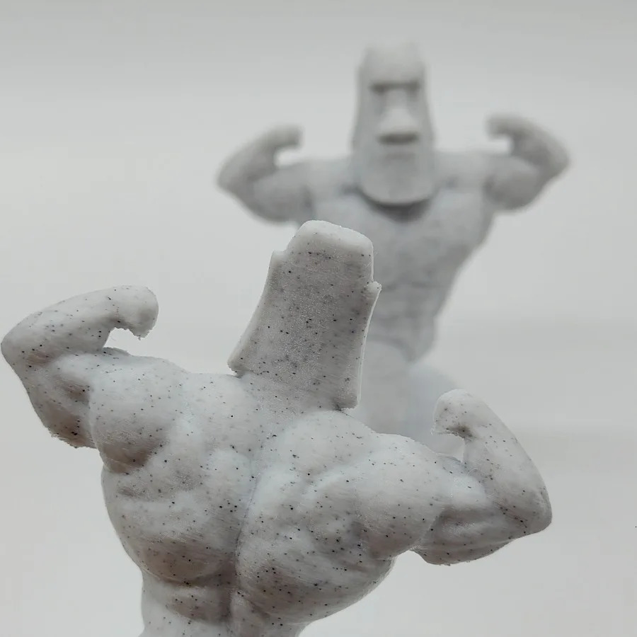 1 Piece of Robust Moai Statues 3Dprinted Muscle Ornaments Suitable for Multipurpose Decoration in Various Room Types 250711