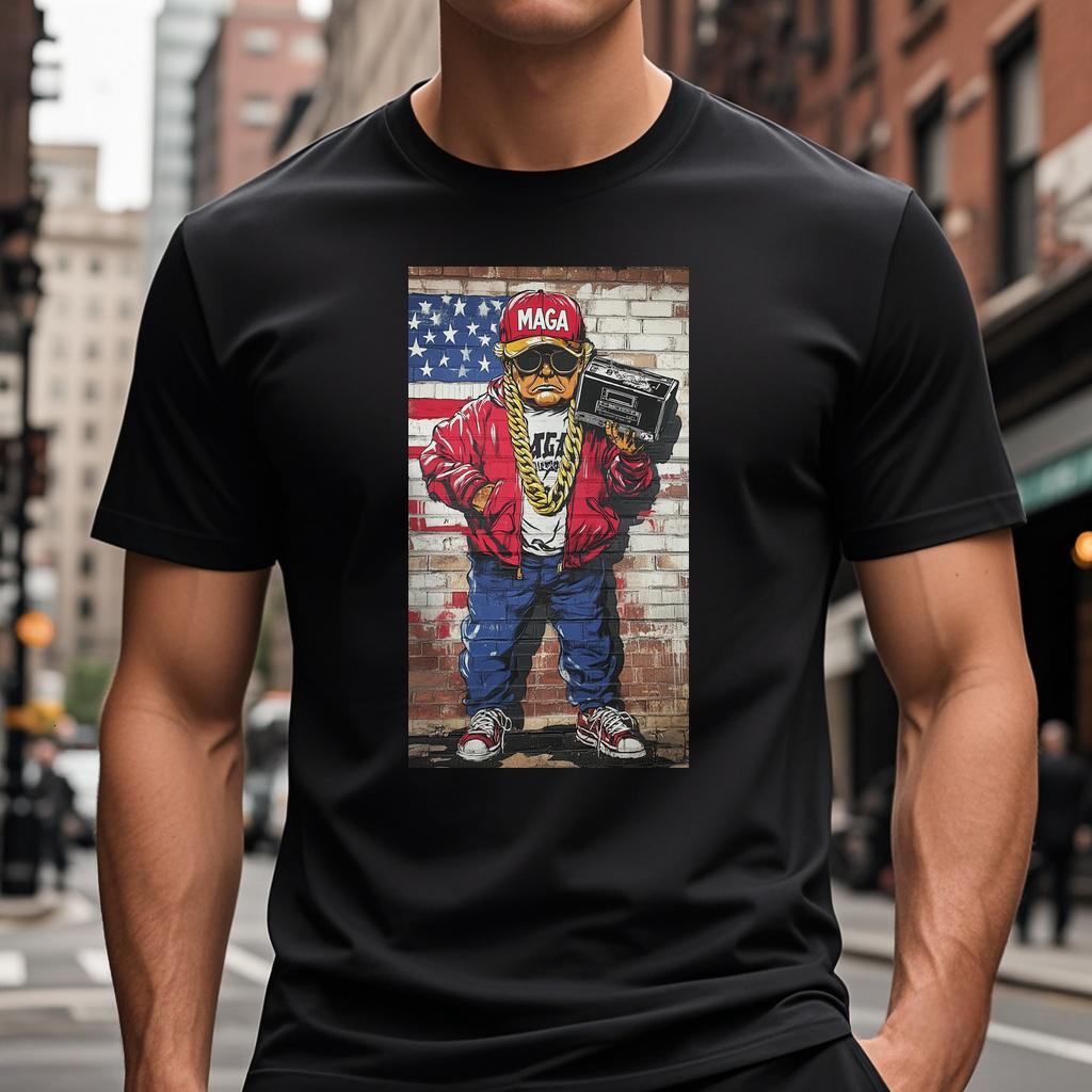 T-shirt with an image of a rapper on the front T Shirts Short sleeve Wed df i