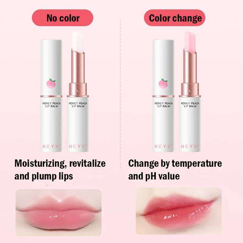 Honey Peach Lip Balm Color Change Lipstick Plumper Moisturizing Hydrating Nourishing Beauty Lips Skin Carae Cosmetics X250716