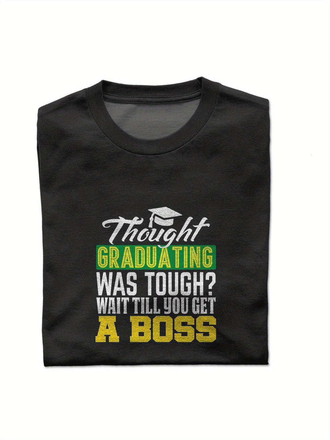 VogueEpoch S-3XL Round collar text 180g Graphics Cotton Adult Short sleeve White Men T Shirts black Wed 19