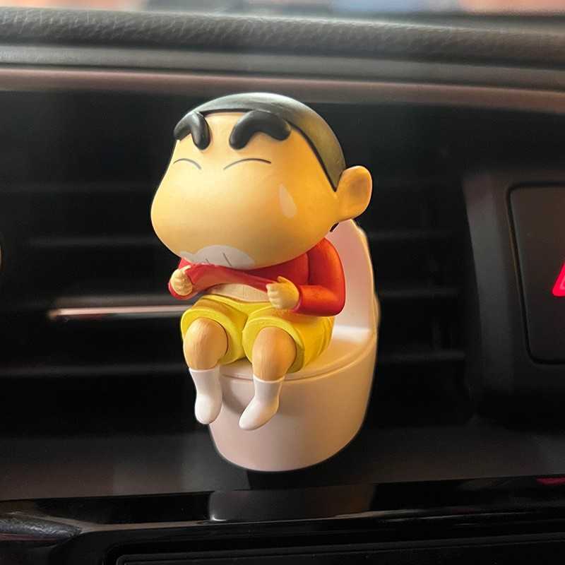 Official Crayon Shin-chan Slightly Scented Series Car Air Vent Aromatherapy Car Handheld Office Figurine Gift Peripheral S25716