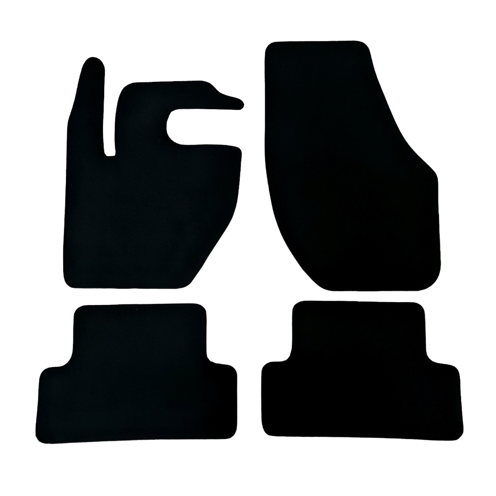 Car Floor Mats Velour For Volvo V40 Waterproof Black Carpet Rugs Auto Liners New