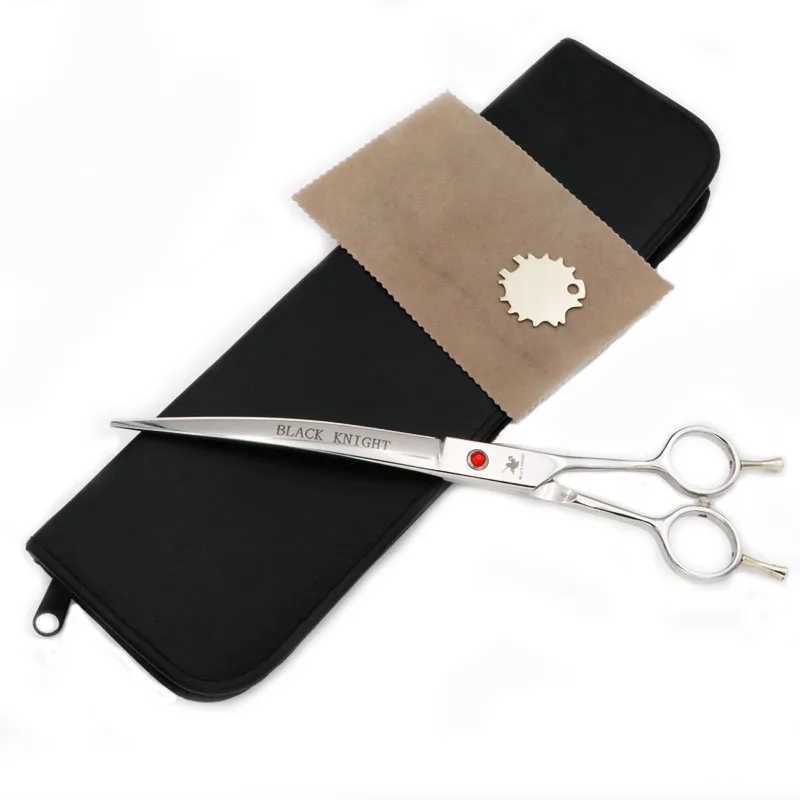 8 Inch Professional Japan 440C Dog Shears Hair Cutting Curved Scissors with Bag W250716