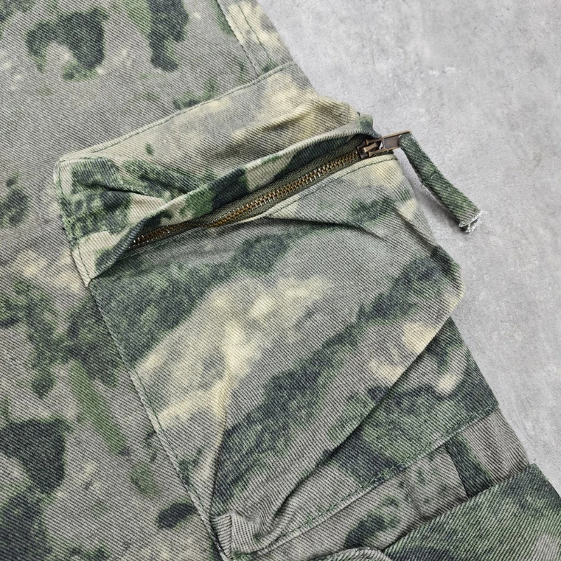 Fashion Cleanfit Style Camouflage Loose Oversize Vintage Streetwear Trousers High Street Casual Cotton Cargo Pants For Men Z260315