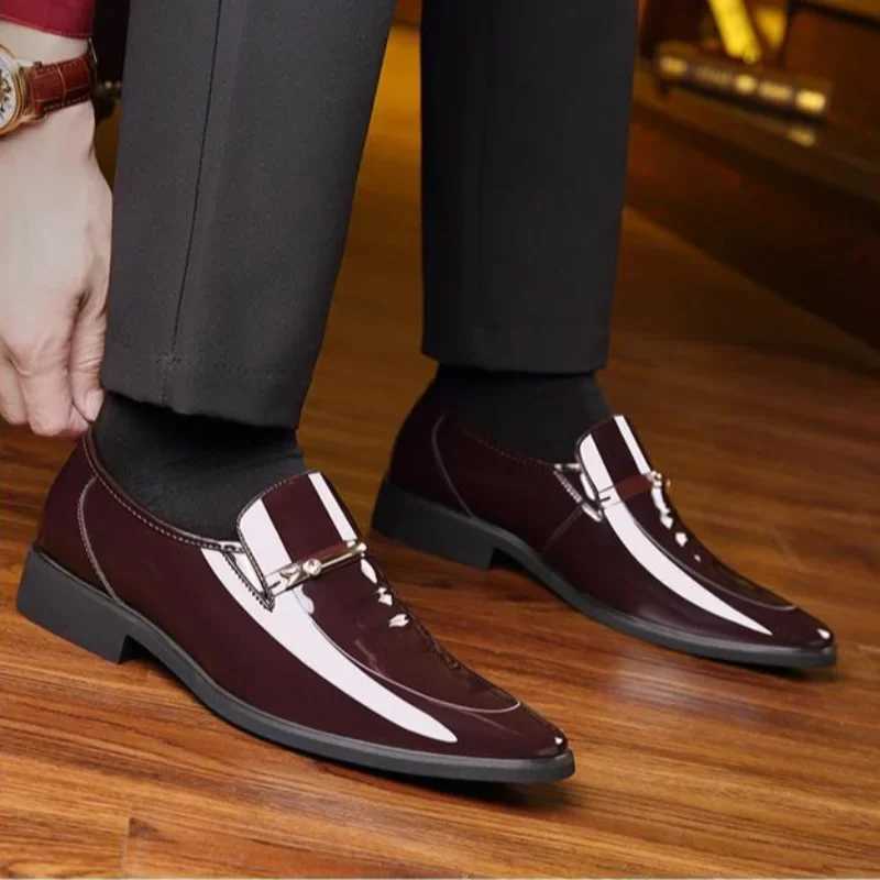 Leather Casual Social Shoe Male Business Official Cheap Liquidation Legitimate High Quality Fashion Mens Formal Shoes 39 Party Y250715