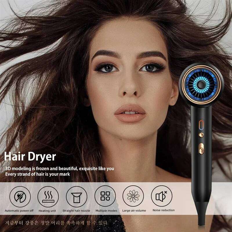 FZFZ 3Th Gear Professional Negative Ionic Blow Hot Cold Wind Air Brush Hair Dryer Salon Tool