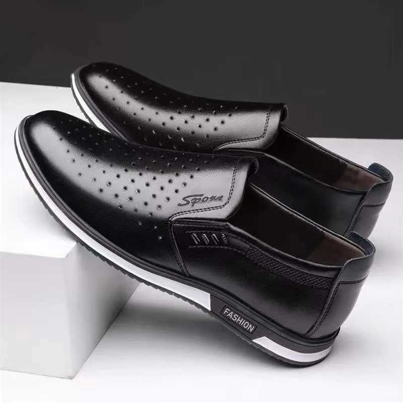 Luxury Mens Leather Shoes Comfortable Loafers Slip On Male Moccasins Non Slip Driving Shoes High Quality Men Shoes Plus Size Y250715