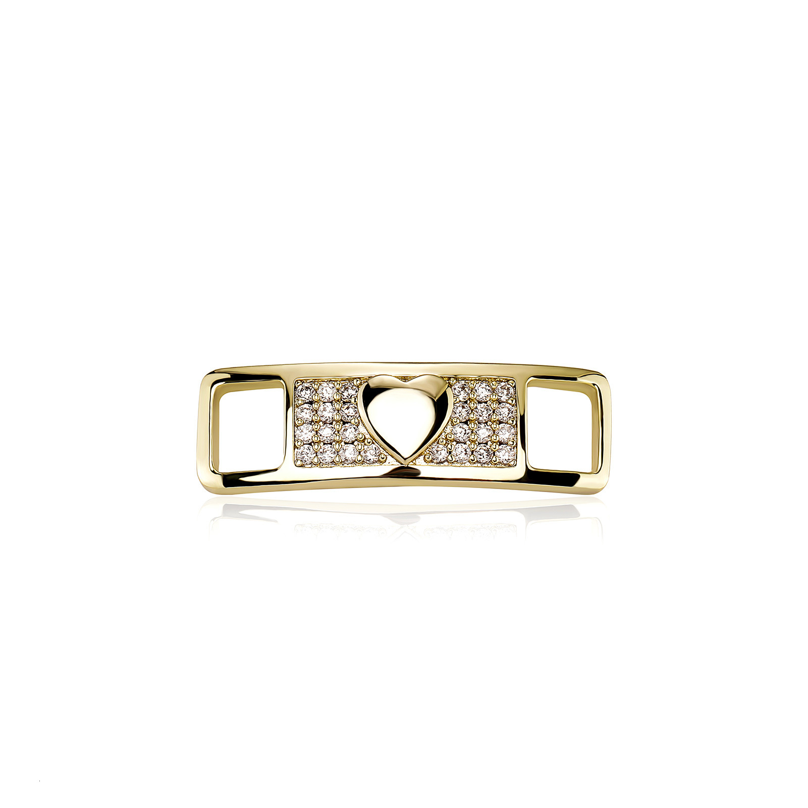New Arrival Hip-hop Shoe Buckles Iced Out Bling Bling Metal Accessories Unique Design with Moissanite Cross Heart Angel Decor Stylish Shoe Bling