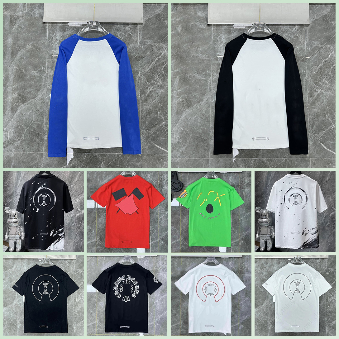 Chrome shirt Mens Womens Designers T Shirts summer Loose Fashion Tops Man Tees Cotton Casual Printed High Street Luxurys Clothing Clothes 52pl