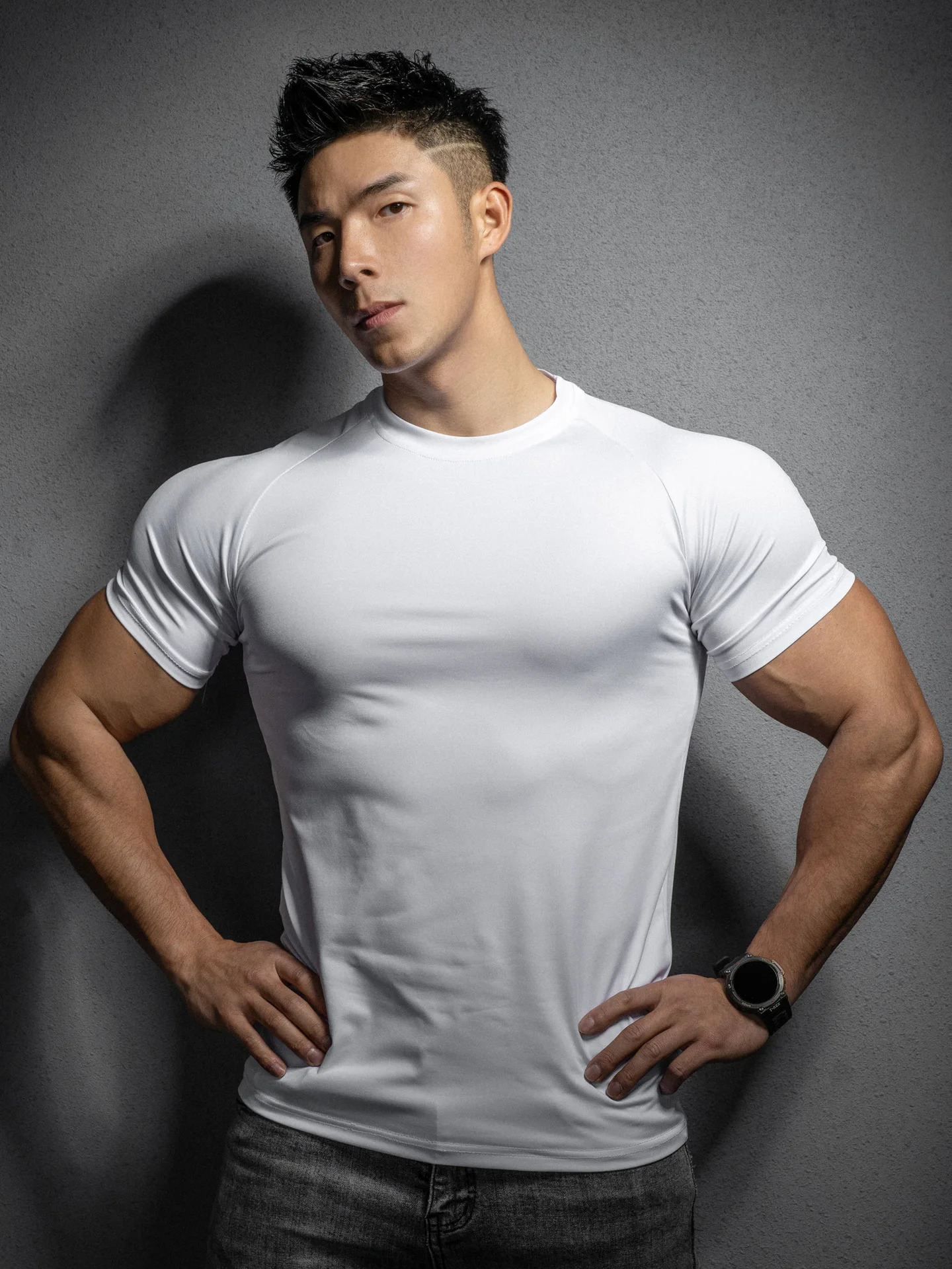Men Casual Sports T-shirt Summer gym Fitness quick-drying Bodybuilding male Workout Short Shirts fashion Short Sleeves Tees 250715