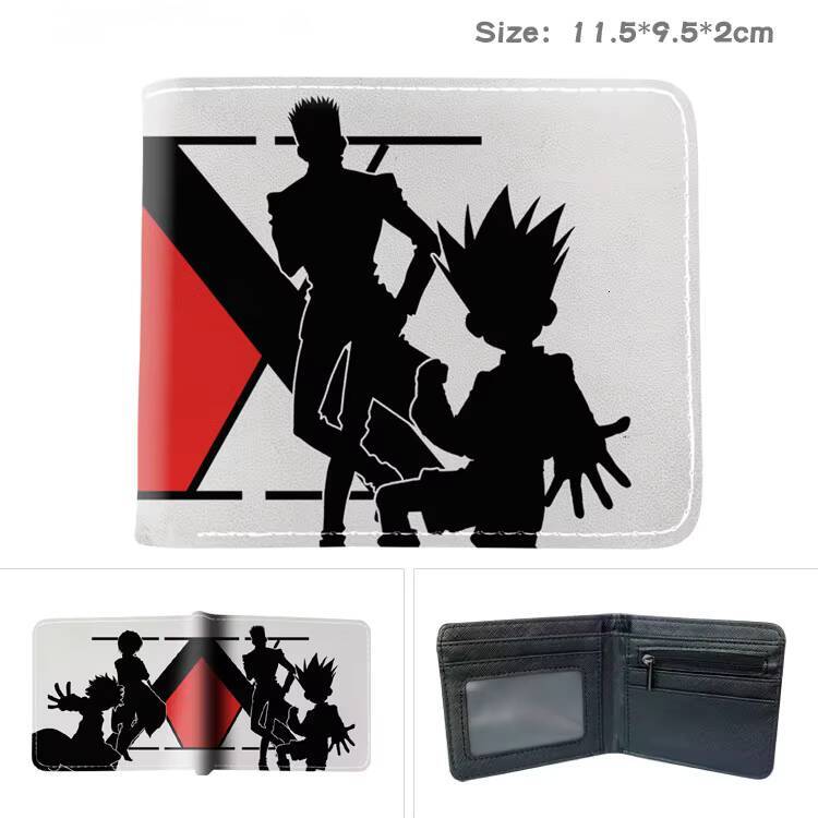 Anime X Hunter GONFREECSS Kurapika Short Bilfold Purse Clip Wallet for Boys Girls Trendy Gift ddmynov