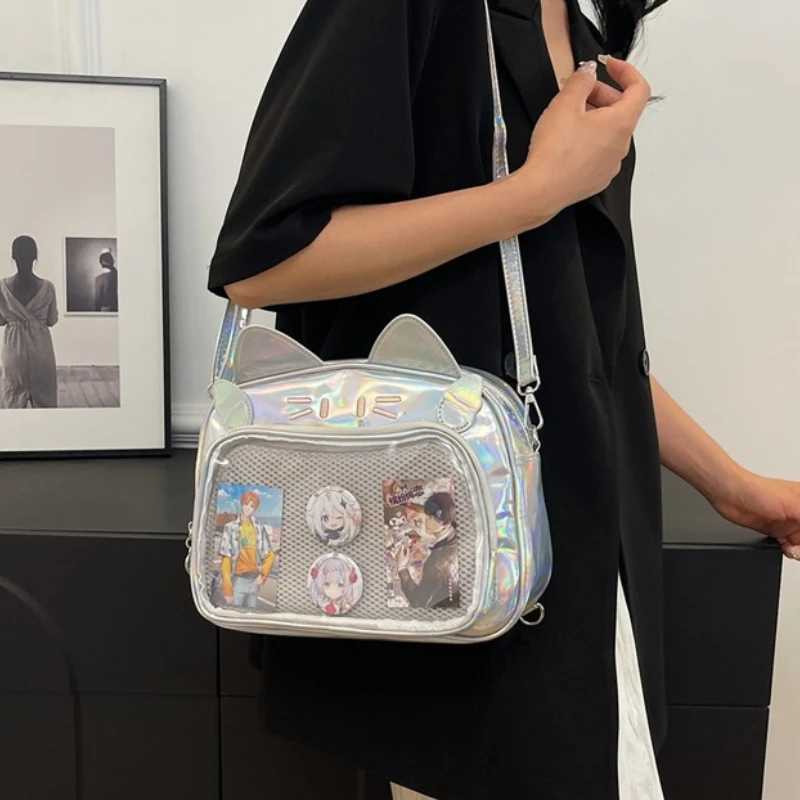 Y2K Japanese Ita Bag 2025 New Ita Backpacks Cute Girls Transparent Shoulder Crossbody Bags JK School Bags