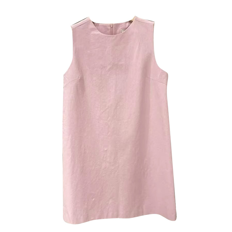 HM166 Versatile Solid Color Sleeveless Vest Dress