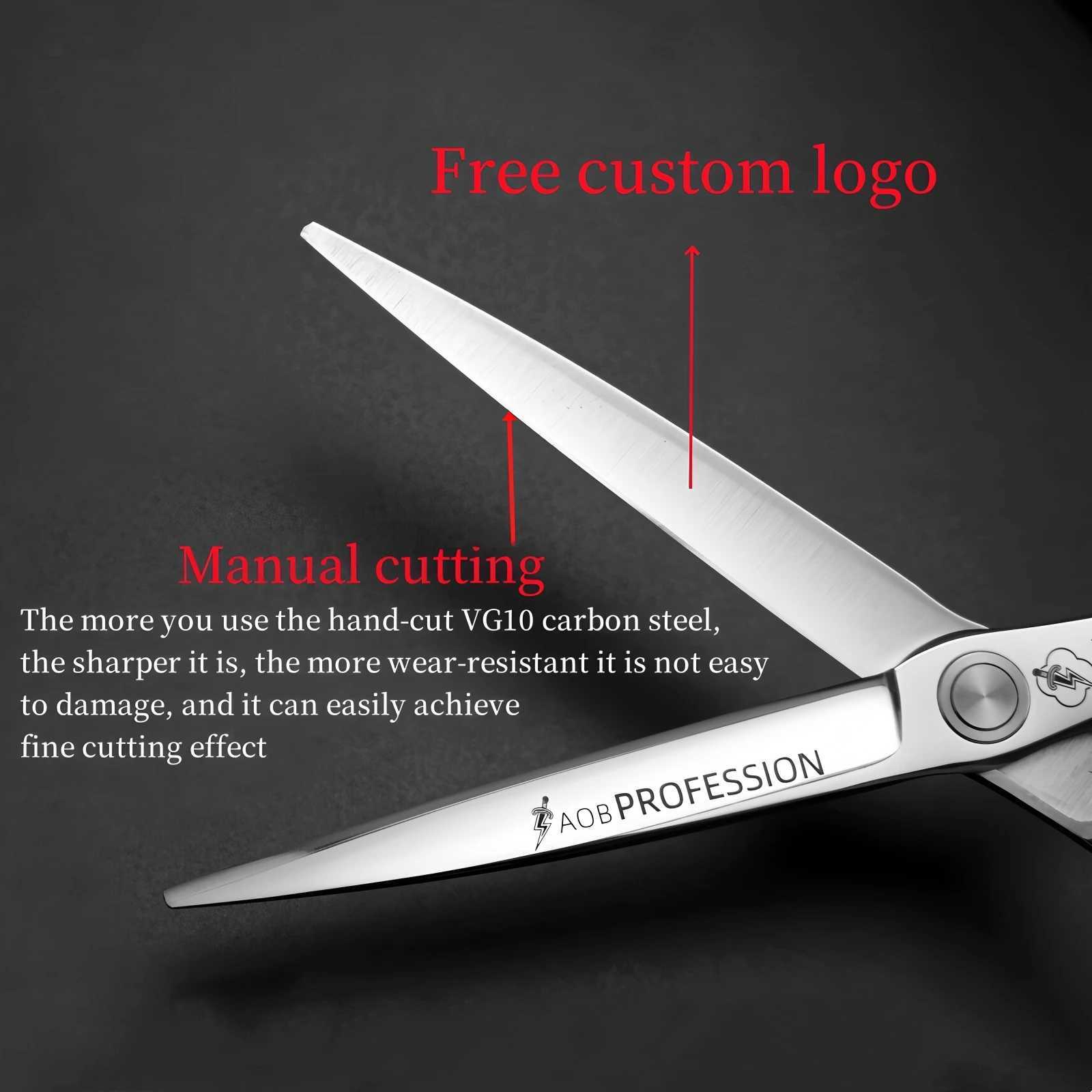 6.2/6.7 Inch Professional Hairdressing Scissors Barber Scissors VG10 Material High End Salon Hair Cutting Scissors W250716