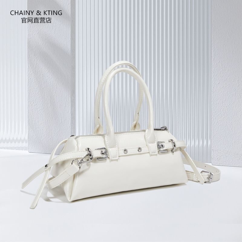 Luxury bag fashion low-key 2025 new high sense commuter handbag all kinds of cross-body classic baguette bag small original bowling bag