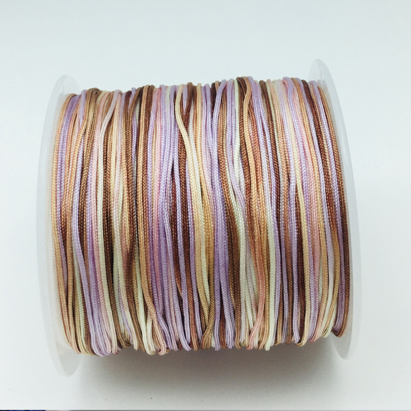 72 No. Gradient Dyed Jade Thread 0.8mm Multicolor Dragon Boat Festival Red Pendant Taiwan DIY Weaving Rope Chinese Knot