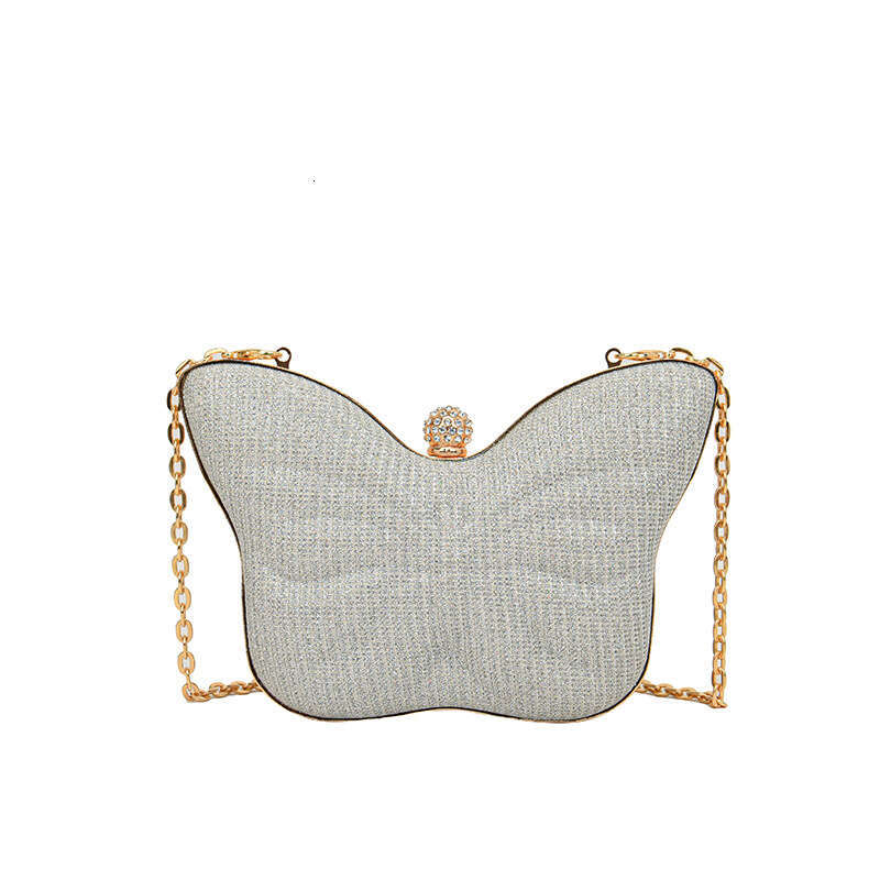 Cute Small 2025 New Style Personality Creative Butterfly Fashionable Women's Single Shoulder Chain Crossbody Mini Lipstick Bag