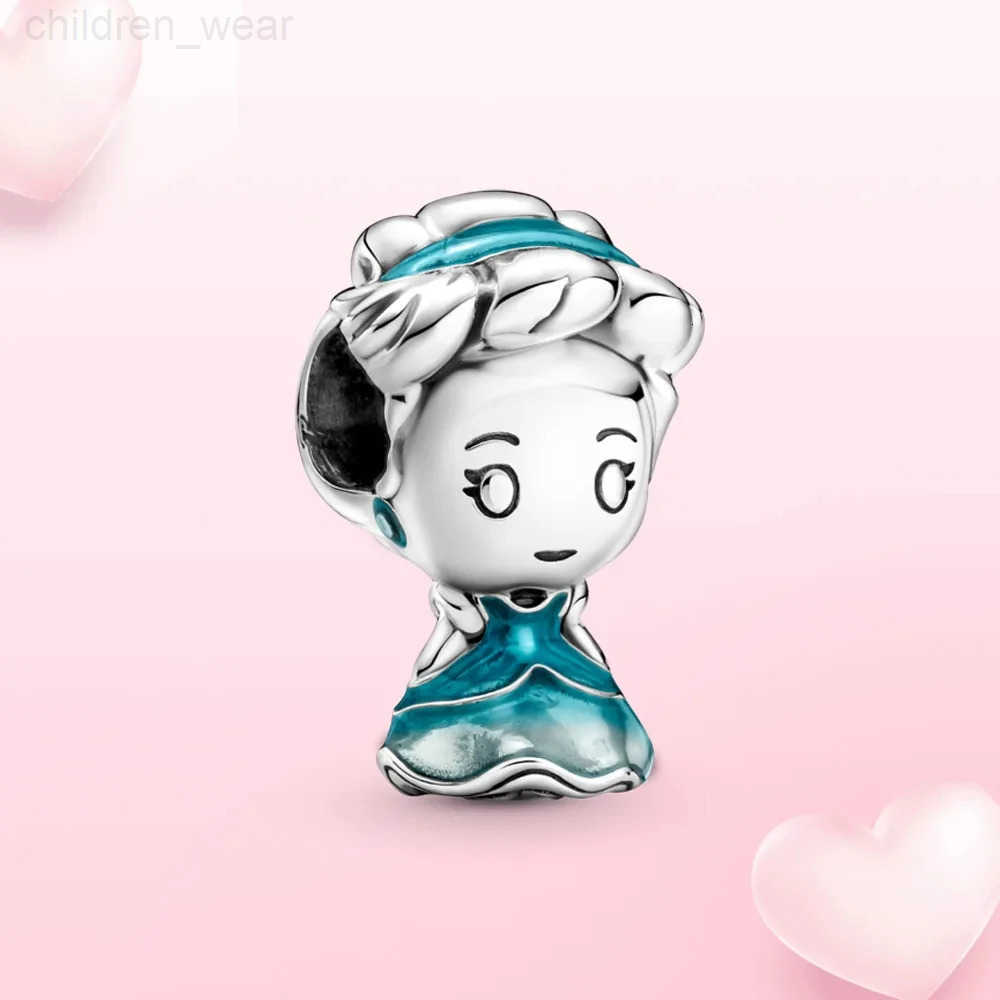 Disney 2024 New Fashion Original Design Princess Charm Bead Silver Plated Suitable for Girls Bracelet DIY Jewelry Gifts W20250716