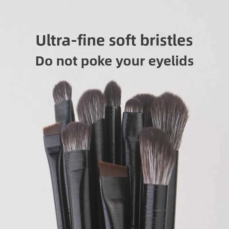 Soft Bristle Eyeshadow Brushes 10-piece Set Eye Makeup Smudge Undercover Eyeliner Blade Eye Detail Small Makeup BrushesXJ2500716