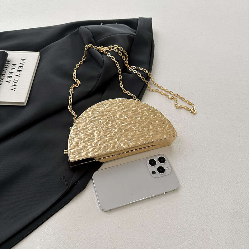 Acrylic Shell 2025 New Fashion Ice Crack Pattern Internet Celebrity Single Shoulder Women's Chain Evening Bag Trendy