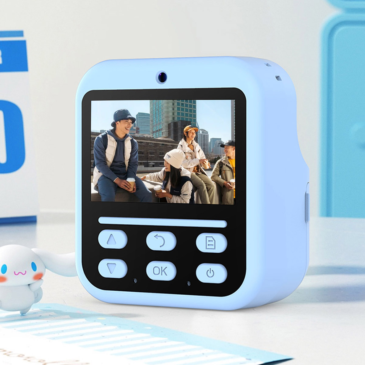 Instant Printing Camera: 4800W Pixels, 1080P Video, 16X Zoom, 2.4-inch Eye-protecting Screen, 1300mAh Battery, Filter Stickers & More