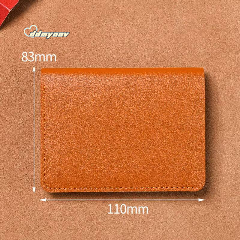 With Two Fold Buckle Small Portable Bank Drivers License Ultra Light And Thin Card Bag Wallet ddmynov