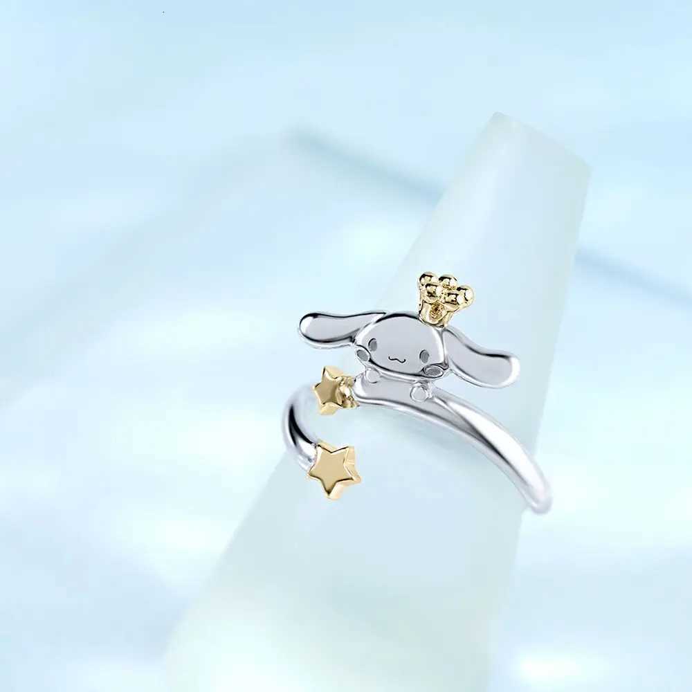 Sanrio New Sanrio Cinnamoroll Bracelet Necklace Ring Earrings Pendants Set Kawaii Fashion Exquisite Charm Jewelry Girls Birthday Gift w250716