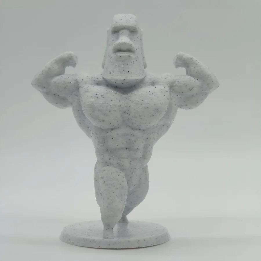 1 Piece of Robust Moai Statues 3Dprinted Muscle Ornaments Suitable for Multipurpose Decoration in Various Room Types 250711