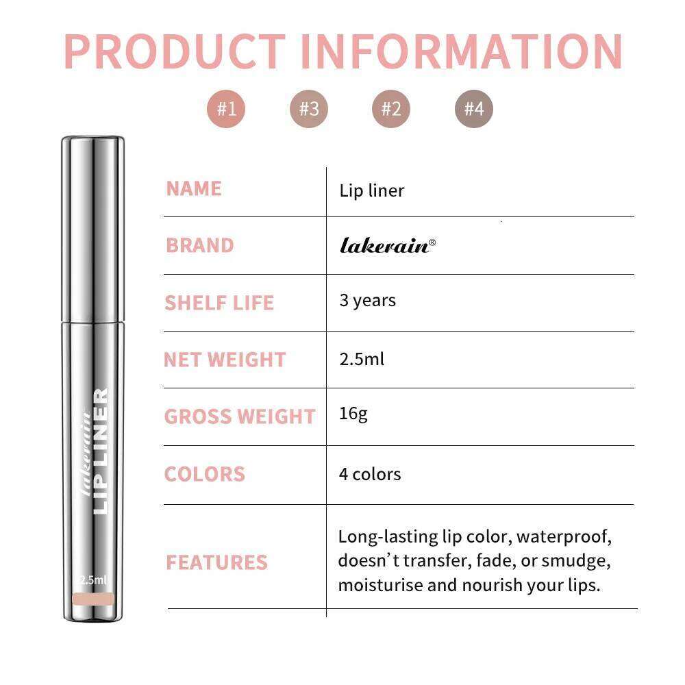 Peel Off Liner Waterproof Long Lip Stick Lasting Makeup Liquid lipliner Containing Hyaluronic Acid Vitamin E X250716