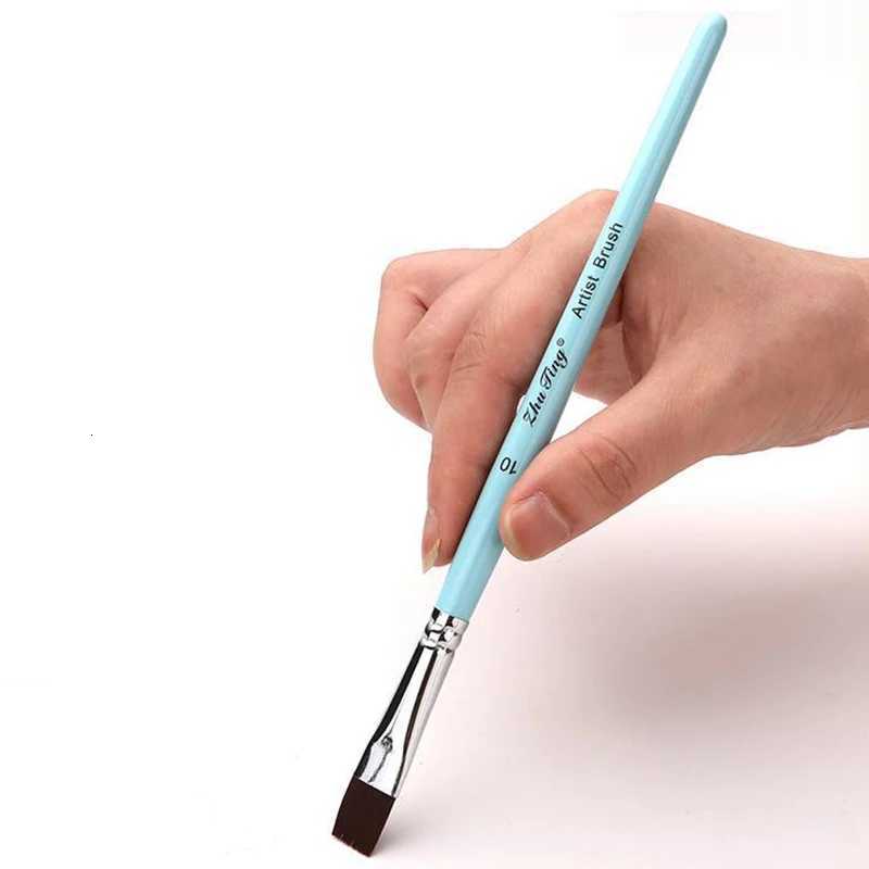 Body Painting Face Body Art Paint Multifunctional Professional Paint Brushes Set Wooden Handle Nylon Brush Oil Painting Brushes XJ2500716