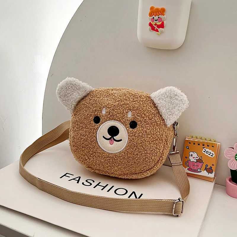 Japanese Style Bag Women Cartoon Plush Shoulder Bag For Women Crossbody Bag Small Phone Purse Bag