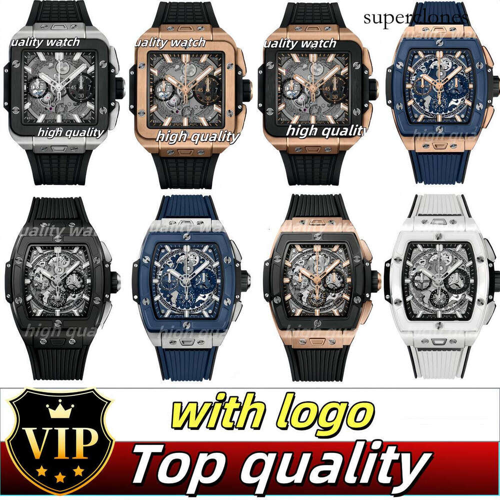 Hublotxly Watches Bigbangs watch Desigber Mens Watch Man SQUARE BANG UNICO High Quality Multifunctional Watch Automation/Quartz Vintage Watches Men Wtih Box 01c