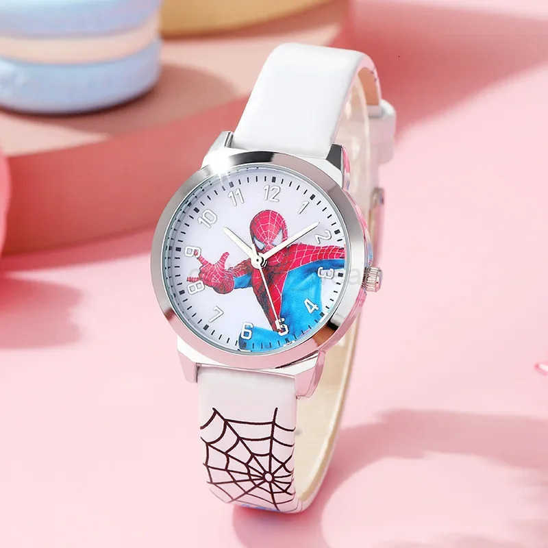 Disney Marvel Spider Man Cartoon Children Watches Quartz Wristwatch Boy Student Fashion Time Clock Waterproof For Boy Gift W20250716
