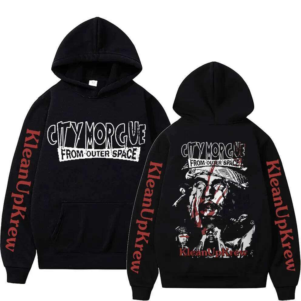Designer Leisure High Quality Streetwear Rapper City Morgue Print Hoodie Men Women Hip Hop Haruku Sweatshirt Zillakami Sosmula Hoodies Vintage Top Pul