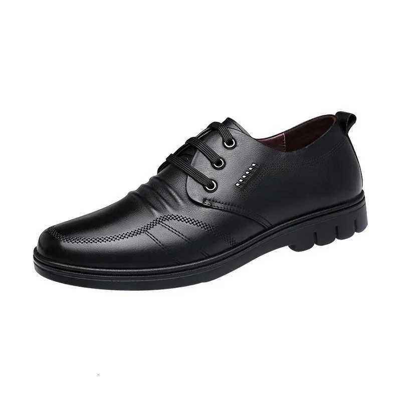 Leather Male Dress Shoes Man Casual Leather Shoes Business Mens Shoe Men Loafers England Flats Breathable Sport Outdoor Footwear W250716