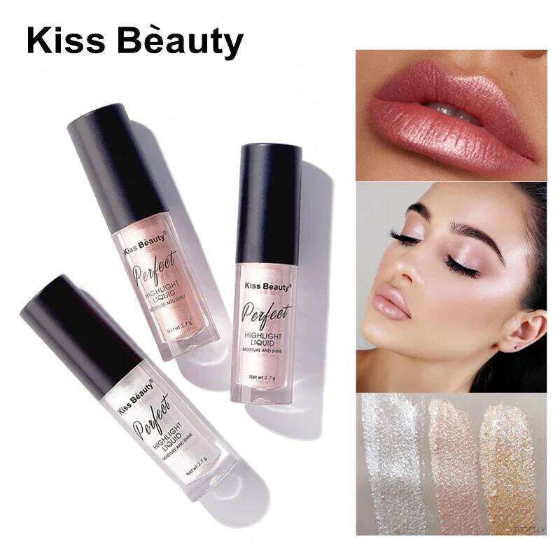 Liquid Highlighter Contouring Pearlescent Makeup Brightener Bronzer Glow Body Face Contour Shimmer Cosmetics X250716