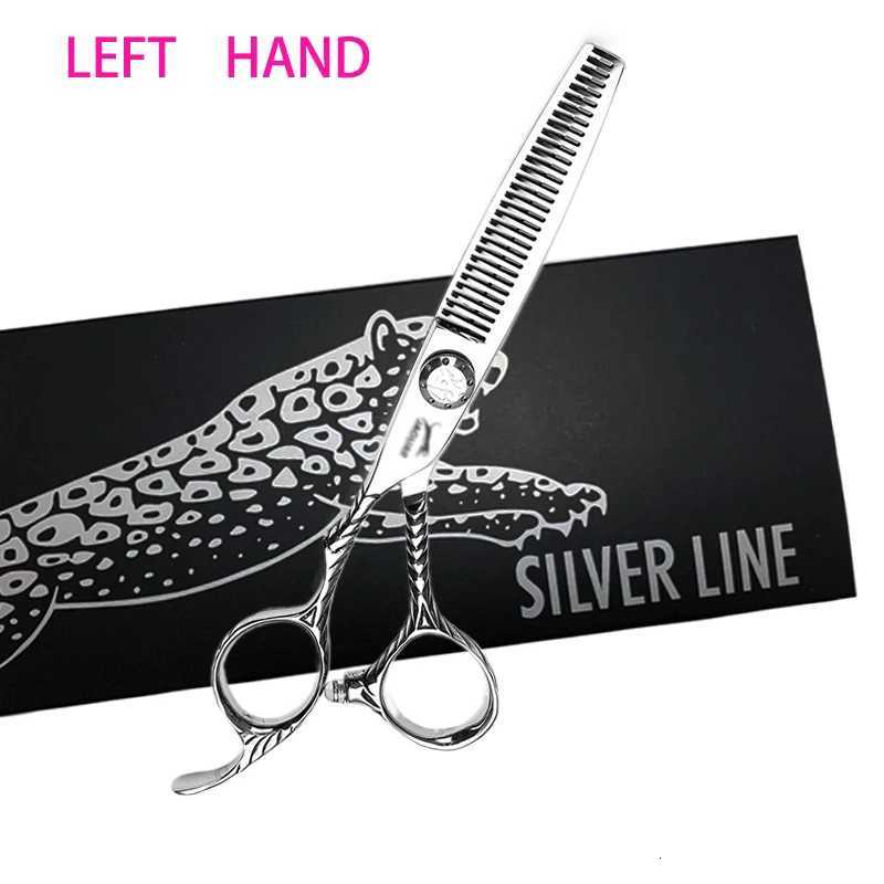 440C 6.0 Inch Professional Barber Cut Left Handle Scissors Hair Scissors Thinning Hairdressing Cutting Set Shears Scissors W250716