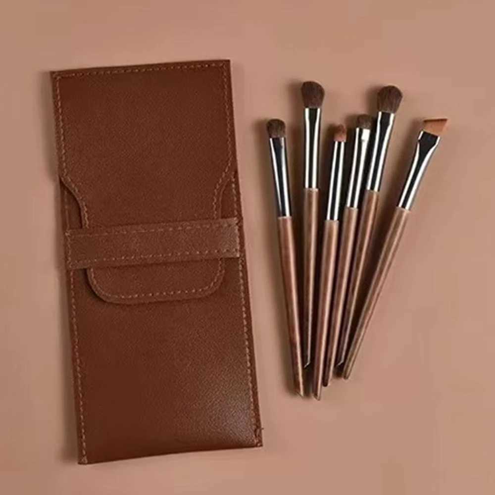 6pcs Soft Horse Hair Eye Makeup Brush Set - Complete Eyeshadow/Blending/Brow/Lip Brush ToolsXJ2500716