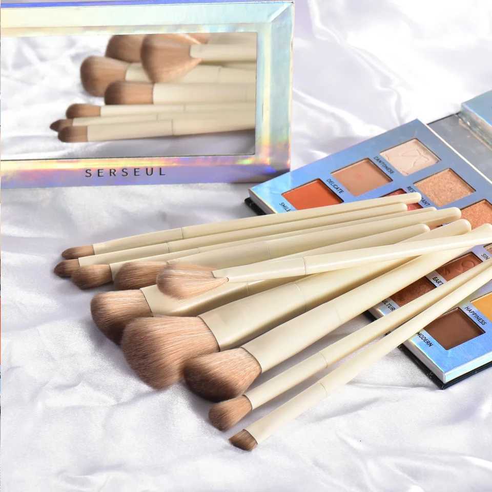 10/14Pcs Premium Makeup Brushes Set Eye Shadow Foundation Women Cosmetic Powder Blush Blending Beauty Makeup Tool XJ2500716