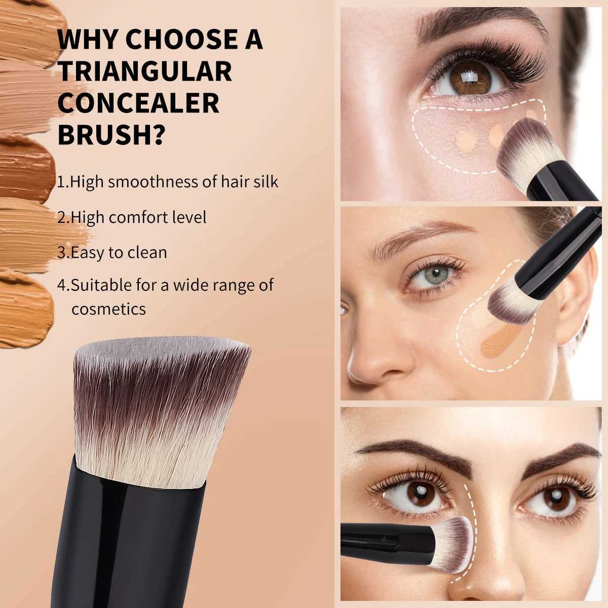 3PCS Makeup Brushes Set for Cosmetic Foundation Powder Blush Concealer Kabuki Blending Skin-friendly Beauty Tools XJ2500716